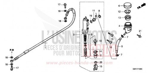 HAUPTBREMSZYLINDER, H. CR85R7 de 2007